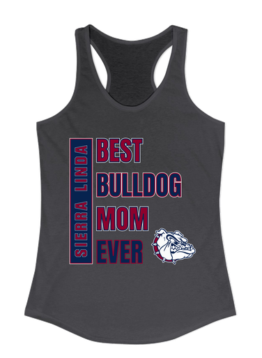 Sierra Linda Bulldogs Best Bulldog Mom Women's Tank Top
