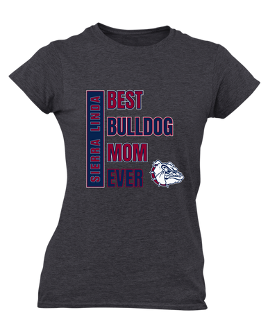 Sierra Linda Bulldogs Best Bulldog Mom Women's Premium SS T-Shirt