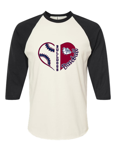Sierra Linda Bulldogs Heart Baseball Women's Baseball T-Shirt