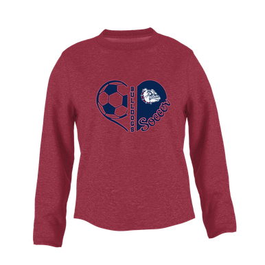 Sierra Linda Bulldogs Heart Soccer Women's Sweatshirt