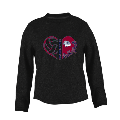 Sierra Linda Bulldogs Heart Volleyball Women's Sweatshirt