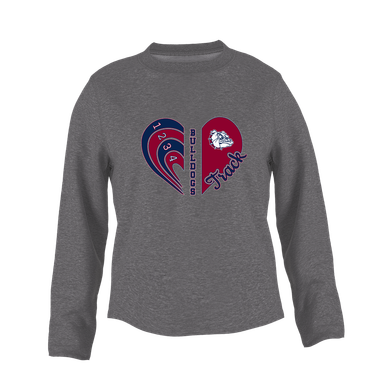 Sierra Linda Bulldogs Heart Track Women's Sweatshirt