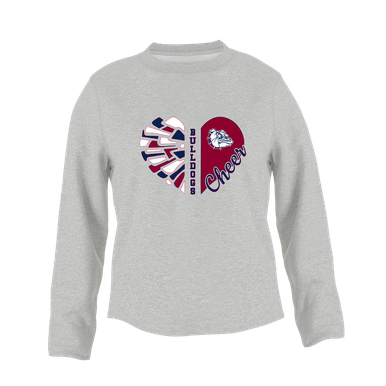 Sierra Linda Bulldogs Heart Cheer Women's Sweatshirt