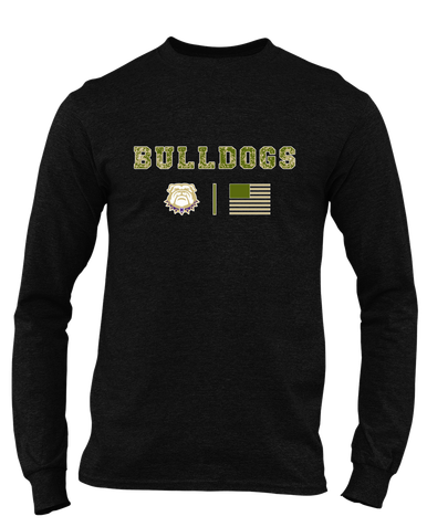 Marianna Bulldogs Camo Flag Men's Premium LS T-Shirt