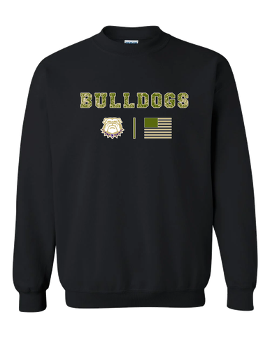 Marianna Bulldogs Camo Flag Men's Sweatshirt