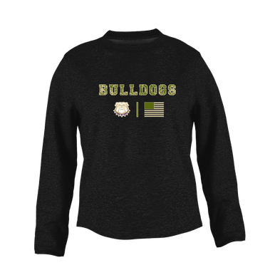 Marianna Bulldogs Camo Flag Women's Sweatshirt