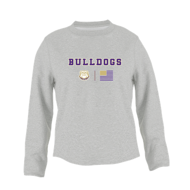 Marianna Bulldogs Team Colors Flag Women's Sweatshirt