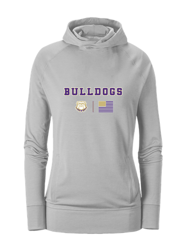 Marianna Bulldogs Team Colors Flag Women's Hoodie