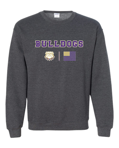 Marianna Bulldogs Team Colors Flag Men's Sweatshirt
