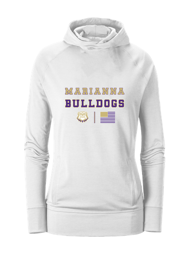 Marianna Bulldogs Spirit Flag Women's Hoodie
