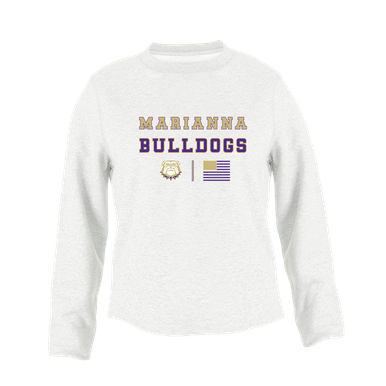 Marianna Bulldogs Spirit Flag Women's Sweatshirt