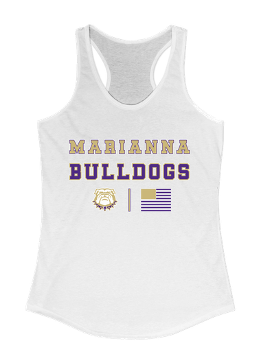 Marianna Bulldogs Spirit Flag Women's Tank Top