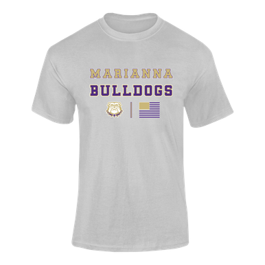Marianna Bulldogs Spirit Flag Men's SS T-Shirt