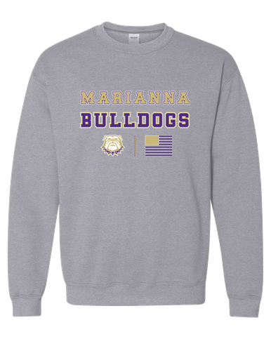 Marianna Bulldogs Spirit Flag Men's Sweatshirt