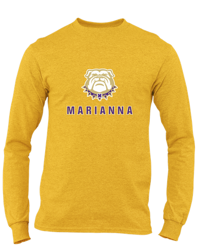 Marianna Bulldogs Mascot #2 Men's LS T-Shirt