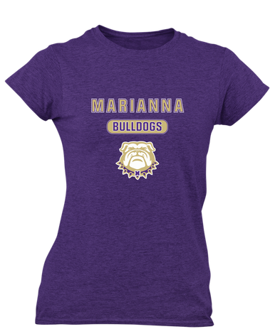 Marianna Bulldogs Mascot #3 Women's SS T-Shirt