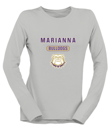 Marianna Bulldogs Mascot #3 Women's Premium LS T-Shirt