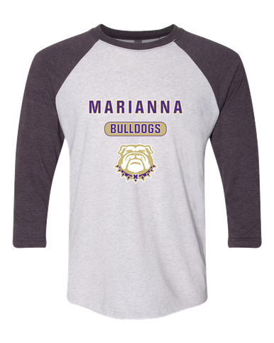Marianna Bulldogs Mascot #3 Men's Baseball T-Shirt