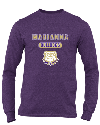 Marianna Bulldogs Mascot #3 Men's LS T-Shirt