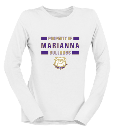 Marianna Bulldogs Property Of Women's Premium LS T-Shirt