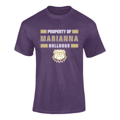 Marianna Bulldogs Property Of Men's SS T-Shirt