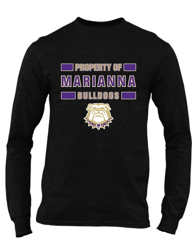 Marianna Bulldogs Property Of Men's LS T-Shirt