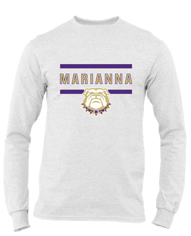 Marianna Bulldogs Mascot #4 Men's Premium LS T-Shirt