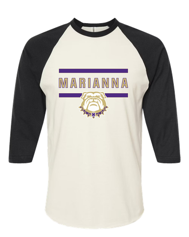 Marianna Bulldogs Mascot #4 Men's Baseball T-Shirt