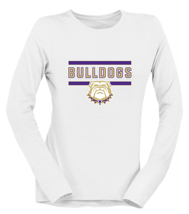 Marianna Bulldogs Mascot #5 Women's LS T-Shirt