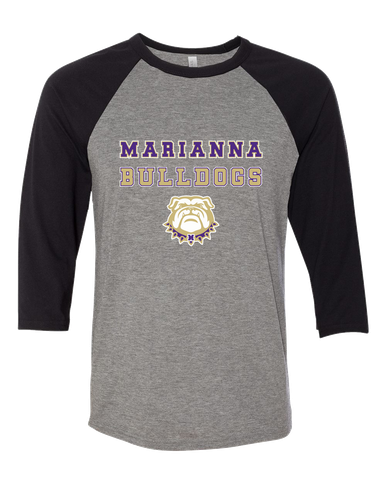 Marianna Bulldogs Spirit Men's Baseball T-Shirt