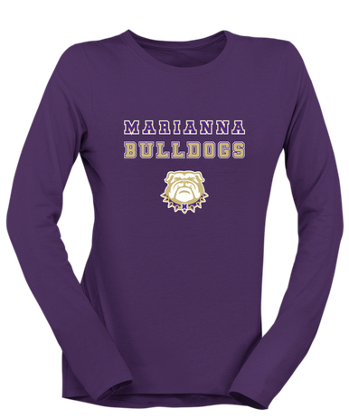 Marianna Bulldogs Spirit Women's LS T-Shirt