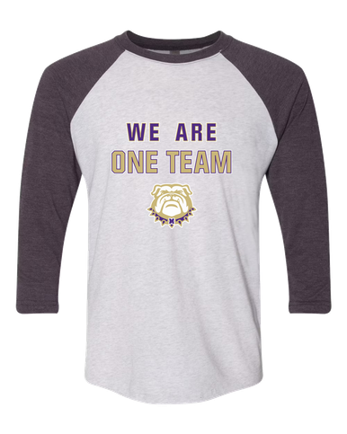 Marianna Bulldogs We Are One Team Women's Baseball T-Shirt