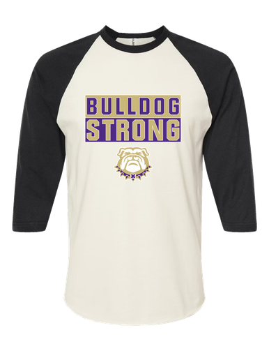 Marianna Bulldogs Strong #1 Women's Baseball T-Shirt