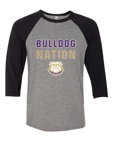 Marianna Bulldogs Nation #2 Women's Baseball T-Shirt