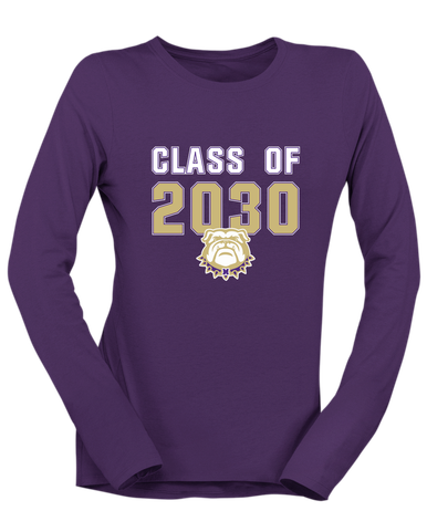 Marianna Bulldogs Class of 2030 Women's LS T-Shirt