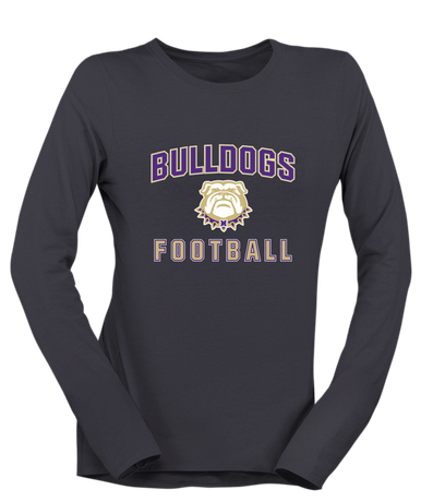 Marianna Bulldogs Football #1 Women's LS T-Shirt
