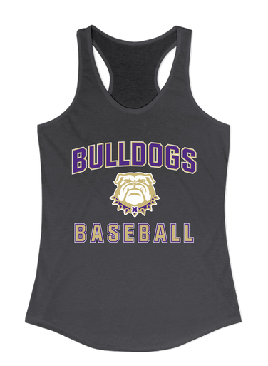 Marianna Bulldogs Baseball #1 Women's Tank Top