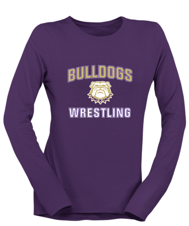Marianna Bulldogs Wrestling Women's LS T-Shirt