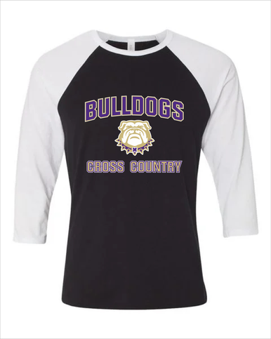 Marianna Bulldogs Cross Country Men's Baseball T-Shirt