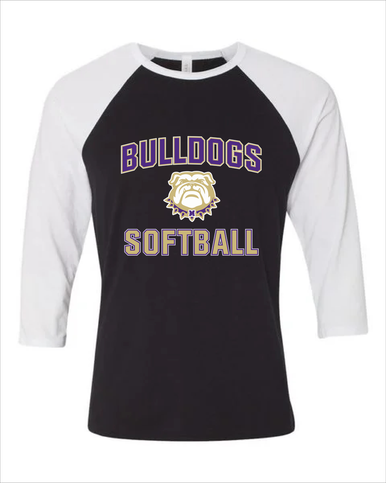 Marianna Bulldogs Softball #1 Women's Baseball T-Shirt