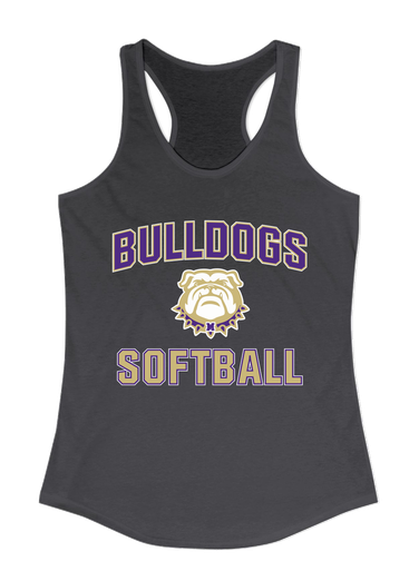 Marianna Bulldogs Softball #1 Women's Tank Top