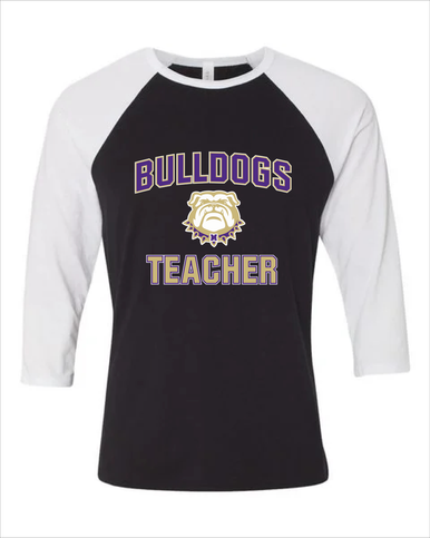 Marianna Bulldogs Teacher Men's Baseball T-Shirt