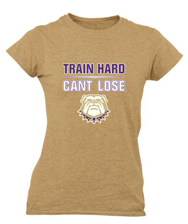Marianna Bulldogs Train Hard, Can't Lose Women's SS T-Shirt