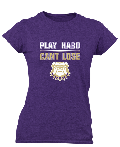 Marianna Bulldogs Play Hard, Can't Lose Women's SS T-Shirt