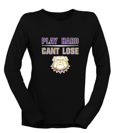 Marianna Bulldogs Play Hard, Can't Lose Women's LS T-Shirt
