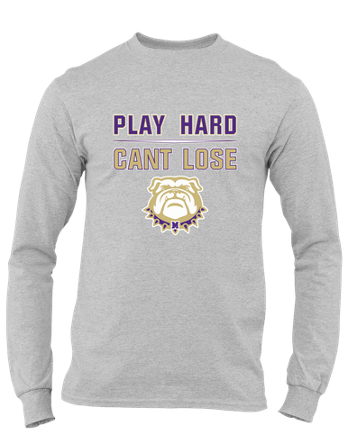Marianna Bulldogs Play Hard, Can't Lose Men's LS T-Shirt