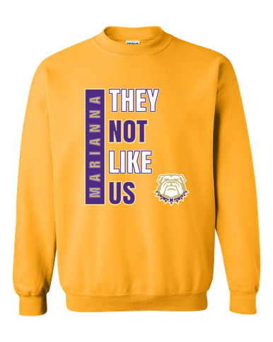 Marianna Bulldogs They Not Like Us #1 Men's Sweatshirt