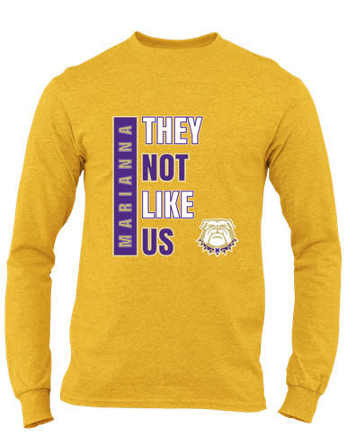 Marianna Bulldogs They Not Like Us #1 Men's LS T-Shirt