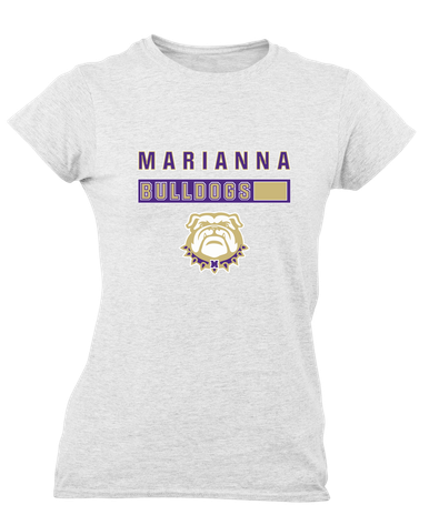 Marianna Bulldogs Mascot #7 Women's SS T-Shirt