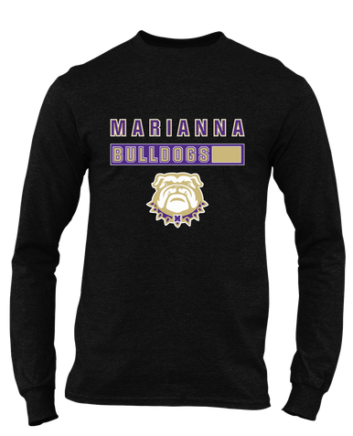 Marianna Bulldogs Mascot #7 Men's Premium LS T-Shirt